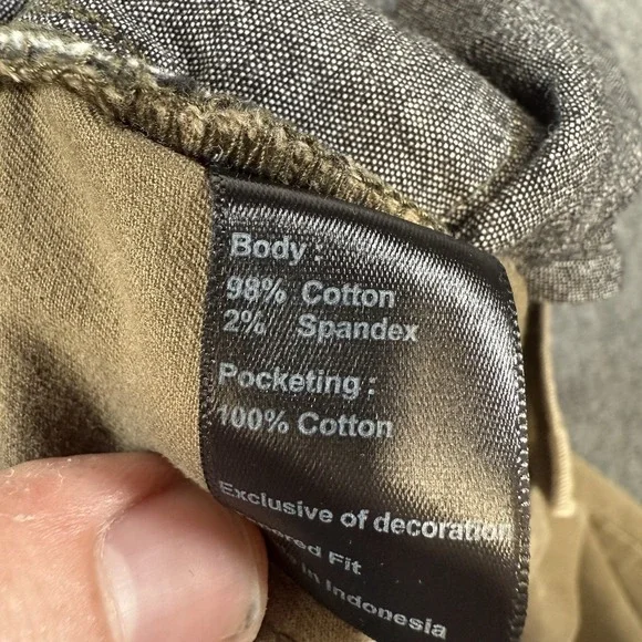 Flint and Tinder Pants Mens 30x30 (Fits 30x29) Brown Tapered Fit Huckberry - Picture 8 of 14